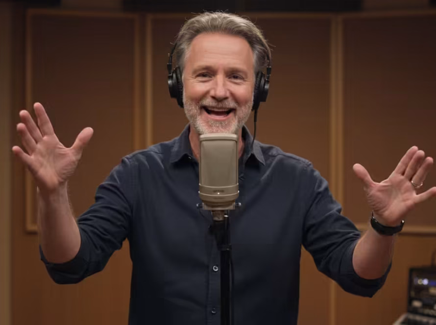 Smiling voice teacher leading a class at K&M Music School