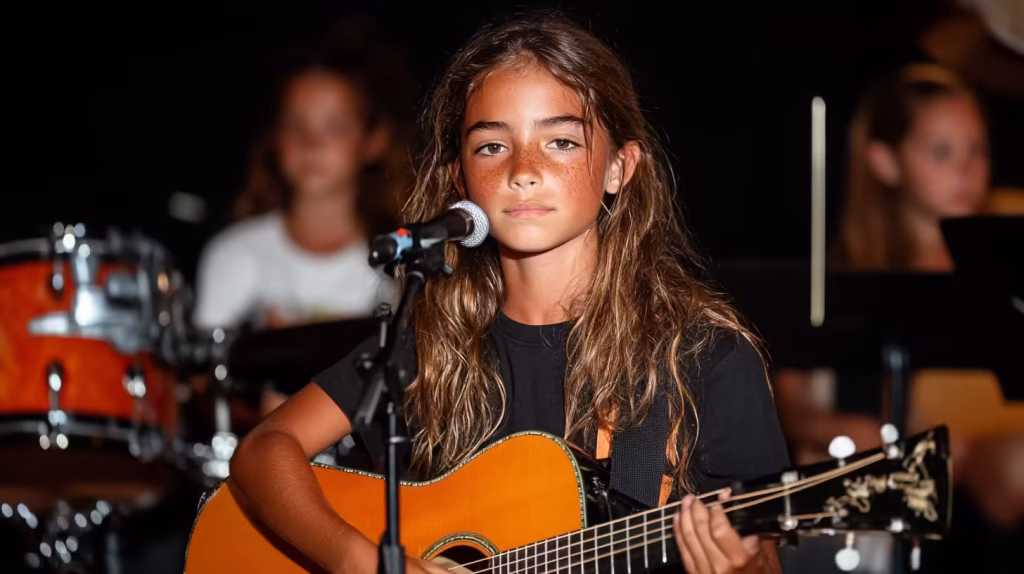 girl guitar performance