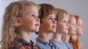 group of children at K&M Music School