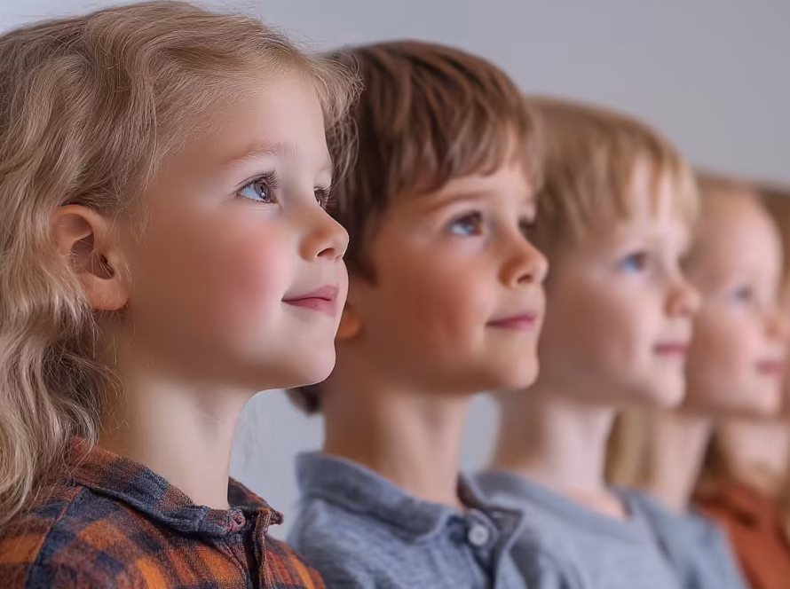 group of children at K&M Music School