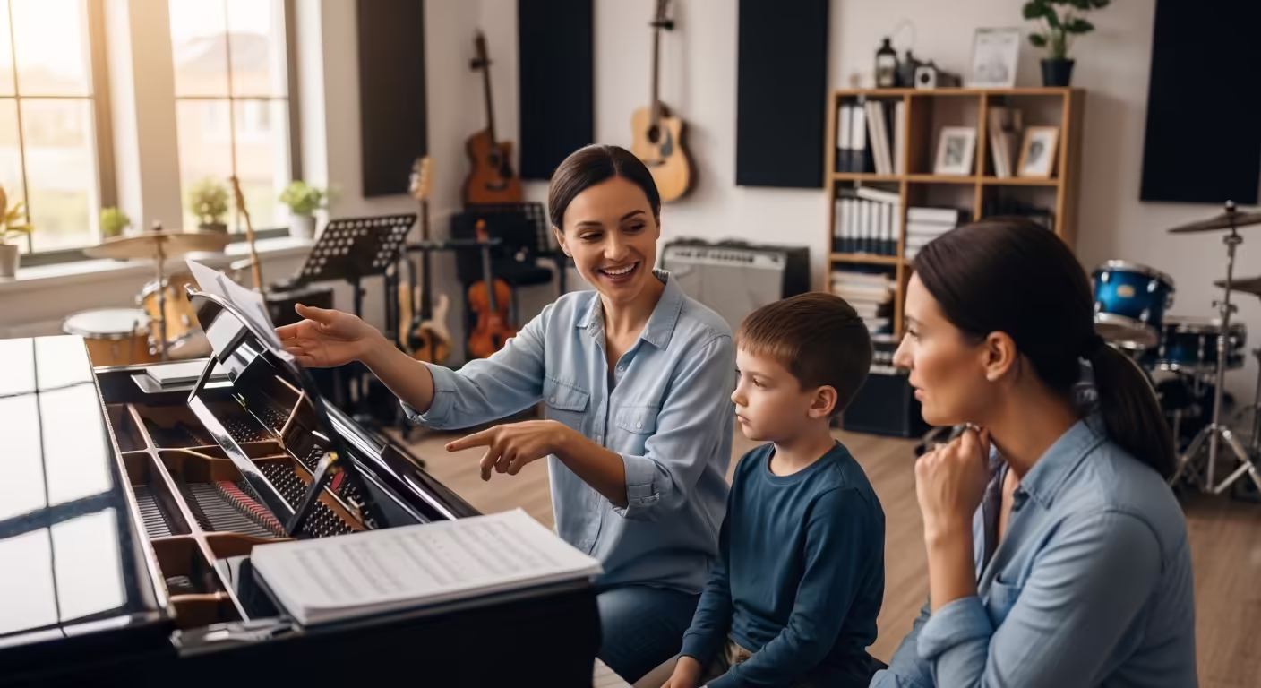 Teacher explaining concepts clearly